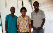 Three of HI’s mental health and psychosocial team in Haiti. (From left to right), Wany Ducasse, Rosemonde Hilaire and Woodson Alix