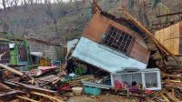 House destroyed by Typhoon Goni (Rolly) in the Philippines, 2020.