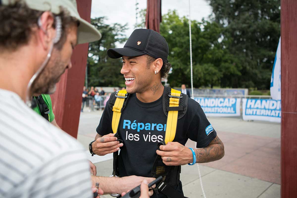 Neymar © Pierre Albouy Çó/Handicap International