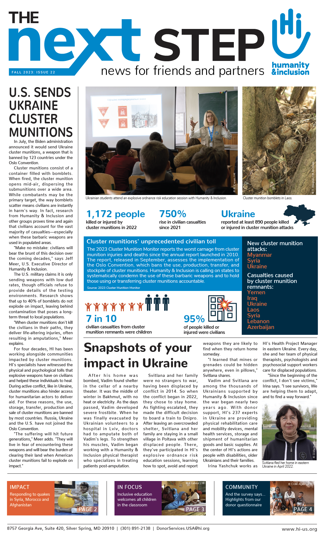 Issue 22: U.S. sends Ukraine cluster munitions
