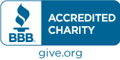 BBB accredited charity. Give.org