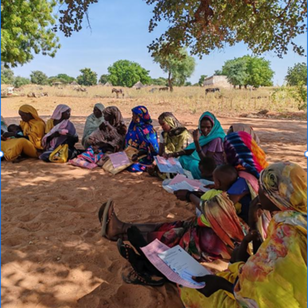 A cash for food and WASH Kit distribution in West Darfur; }}