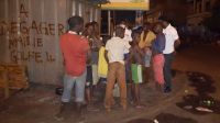 Photo taken on the fly of street children in Lomé during an outreach exercise organized by HI in May 2020.