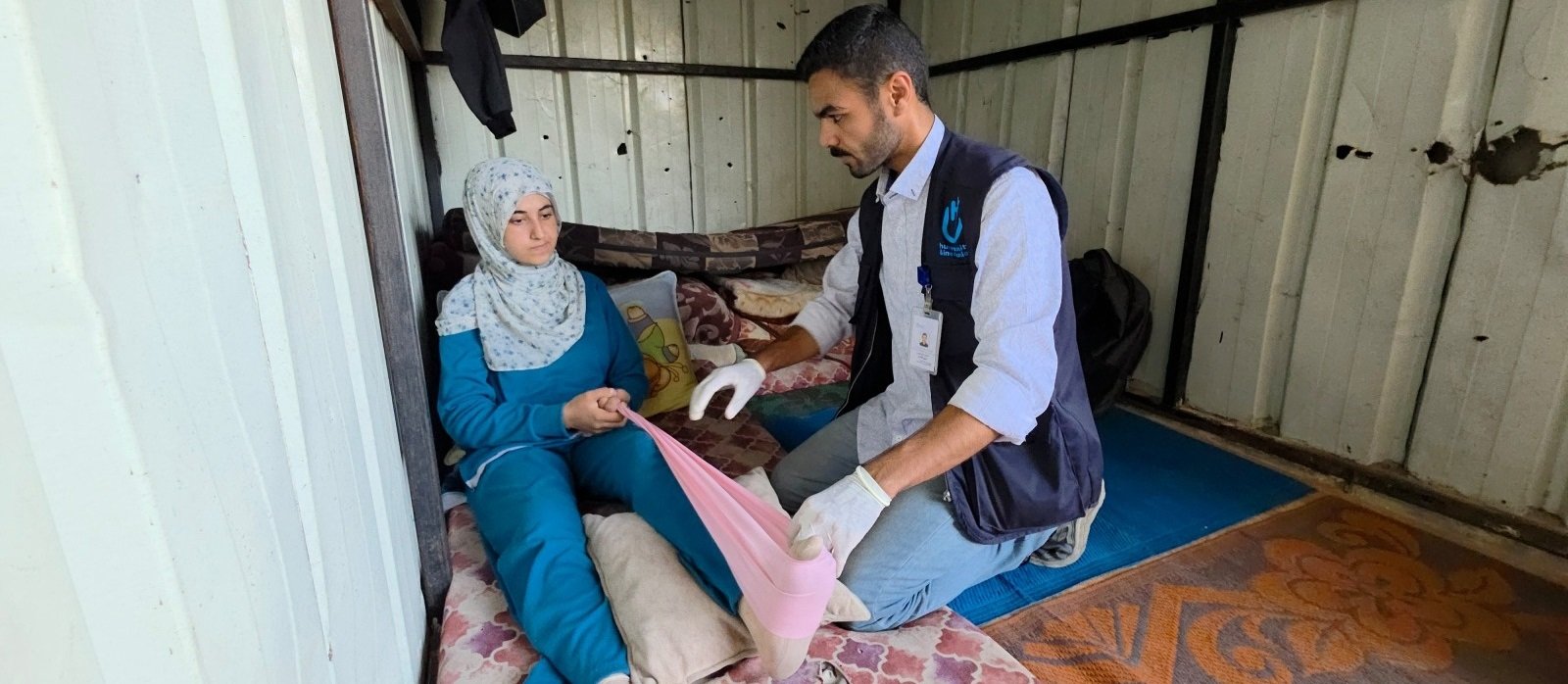 Rehabilitation sessions continue in Gaza to prevent permanent disabilities