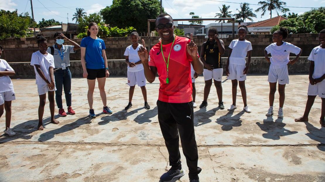 Hilário Xavier Chavela is a sports teacher at Benfica Nova School in Matola, Mozambique.