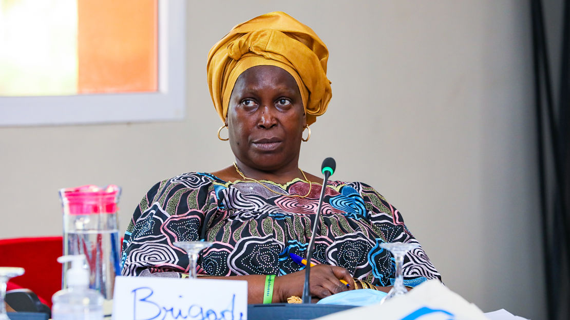Awa Siré Touré during the workshop gender and disability in Saly, Senegal, in February 2022. 