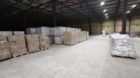 Rows of boxes in a warehouse