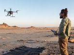 Drone testing during a mine clearance operation with partner Mobility Robotics