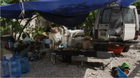 Destruction at the rehabilitation center en Les Cayes, Haiti
