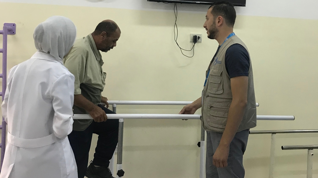 Abdelrazzaq gains his mobility back thanks to HI physiothrapists