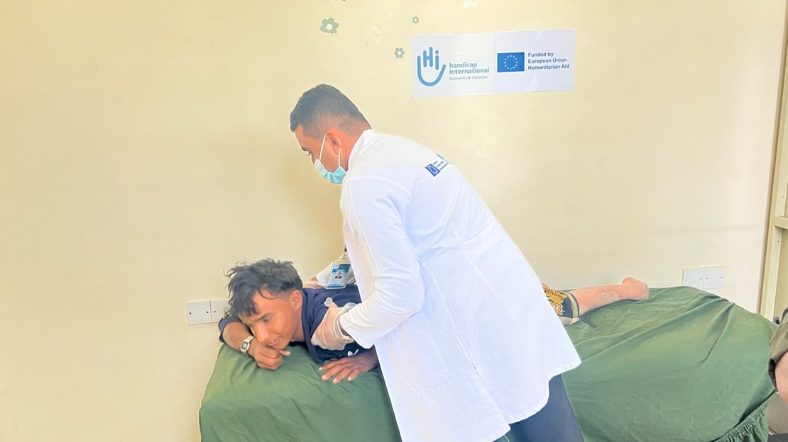 Ayman recovers from a terrible landmine accident 