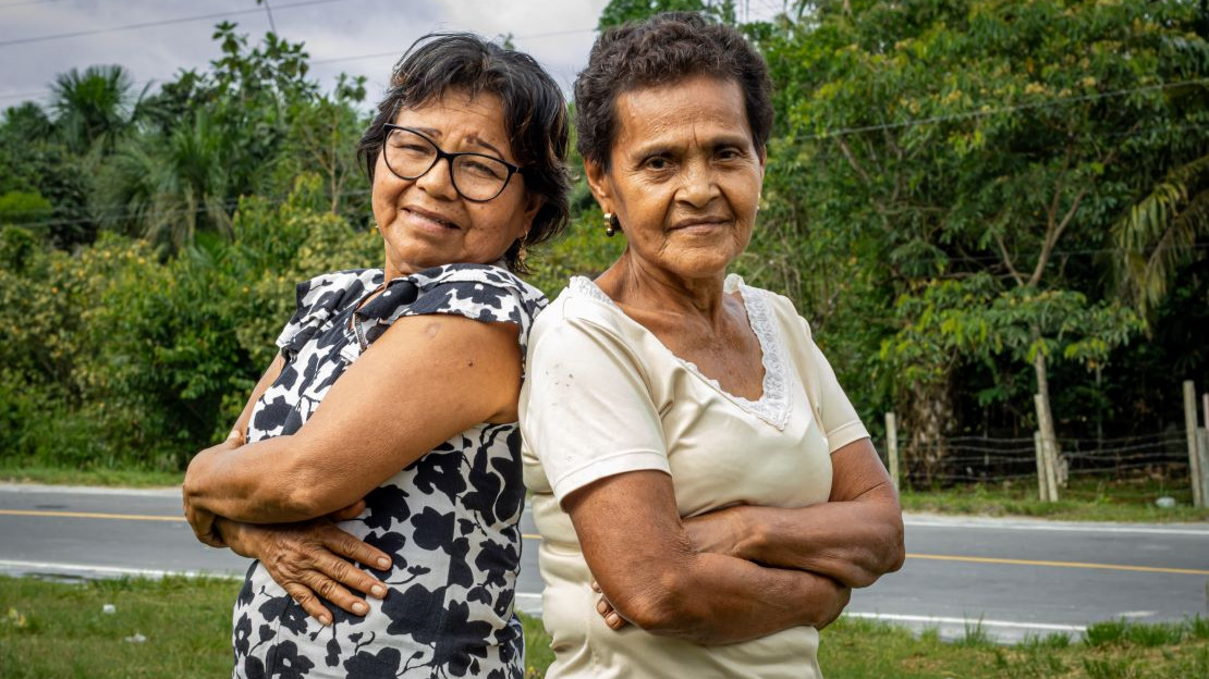 Two residents of the 13 de Febrero farming community in the department of Loreto, Peru.