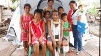 Domingo, a former taxi driver, with his family