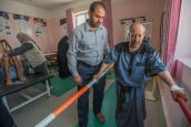 A rehabilitation session in a specialized center in Sana'a