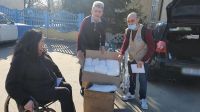 First deliveries of aid to a retirement home in Chernivtsi.