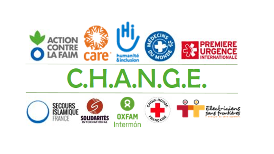 Logos of the 10 organizations participating in the CHANGE consortium