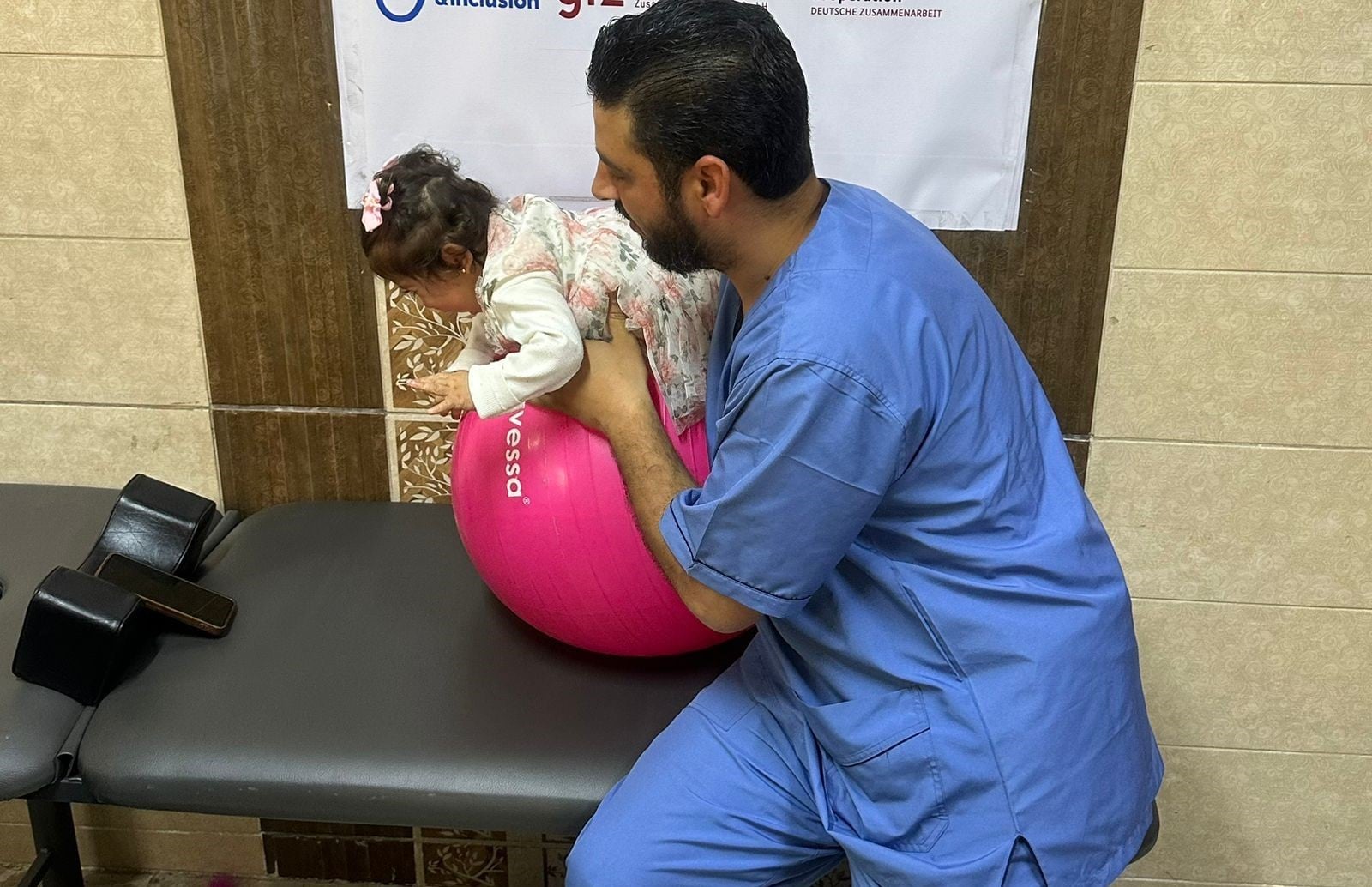 Fatima, a mother of a child with disabilities in war-torn Syria
