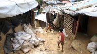 A Rohingya refugee camp in Cox Bazaar, Bangladesh. A refugee camp can be a challenging environment for a person with disabilities. 