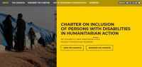 Homepage of the Humanitarian Disability Charter website