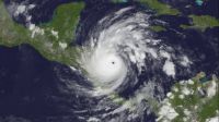 Iota hurricane above Central America on November 17th