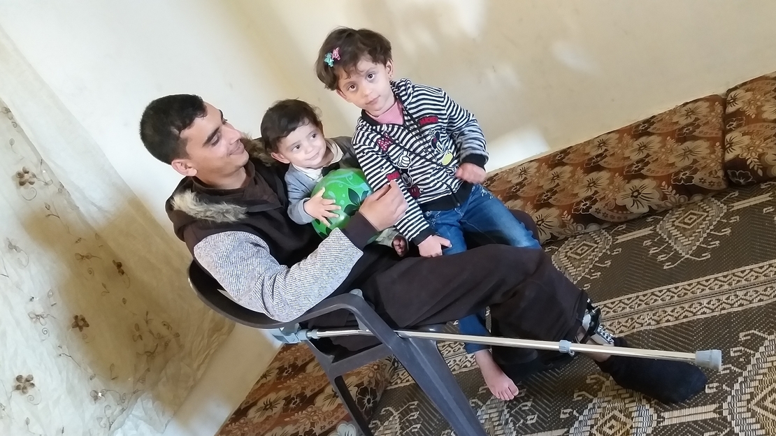 Ihab with his children