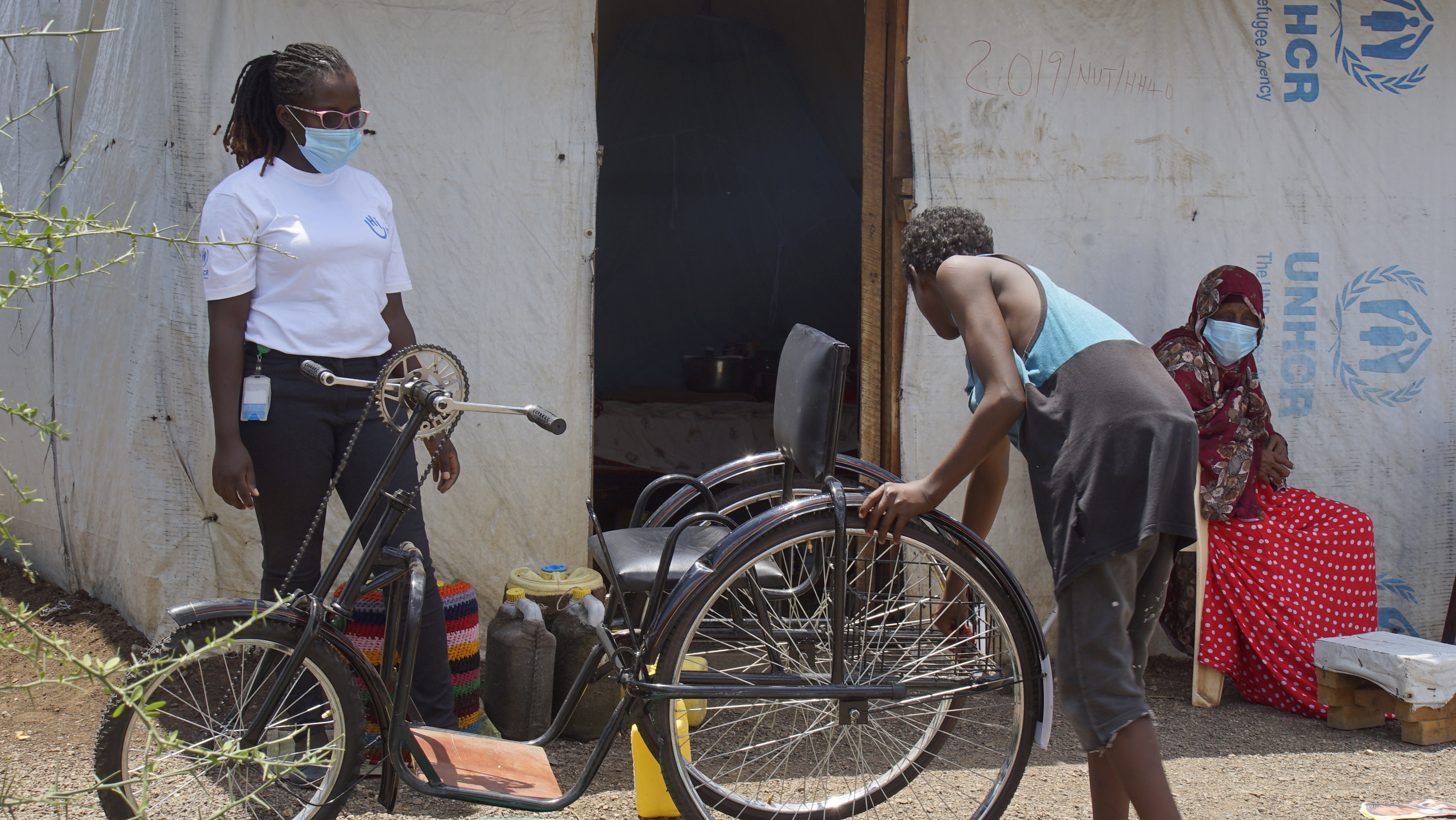 Stella, the HI physio, pays a visit to Ms Dhahabo