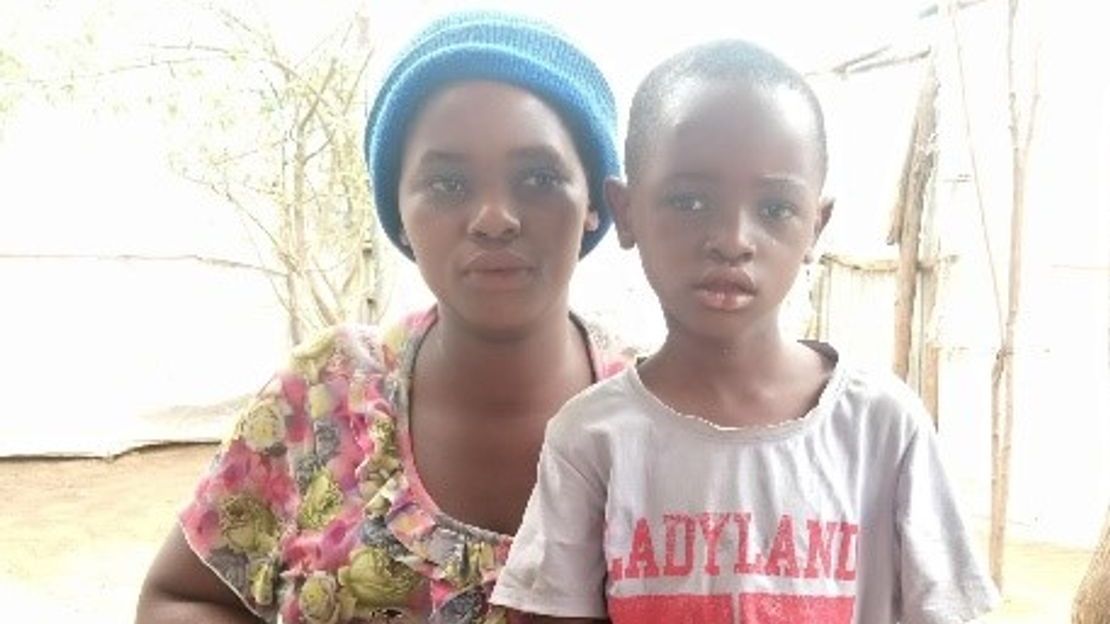 Rashid and Julienne, his mother at Kakuma camp in Kenya in April 2022. 