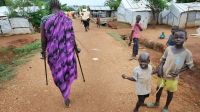 A person with disabilities in a camp for Internally Displaced People in Juba, Southern Sudan