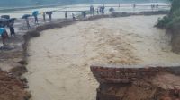 Flooding in Kutupalong refugee camp in Bangladesh.