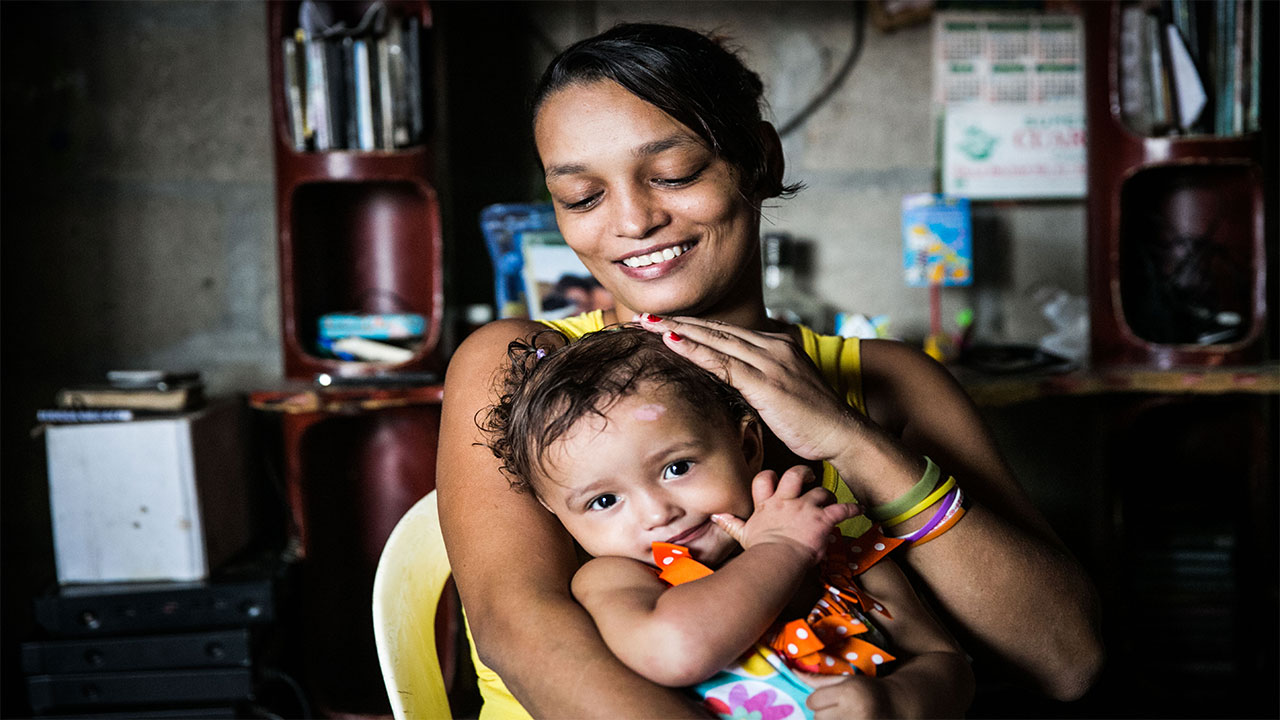 Irma with her daughter Maria Angel, Colombia.