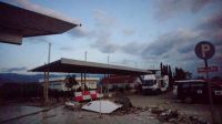 Damage in Palu city center, Sulawesi.