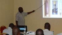 Training a local police force in Mozambique.