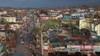Guiuan city after typhon Haiyan in 2013