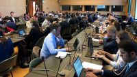 Delegates at the talks in Geneva