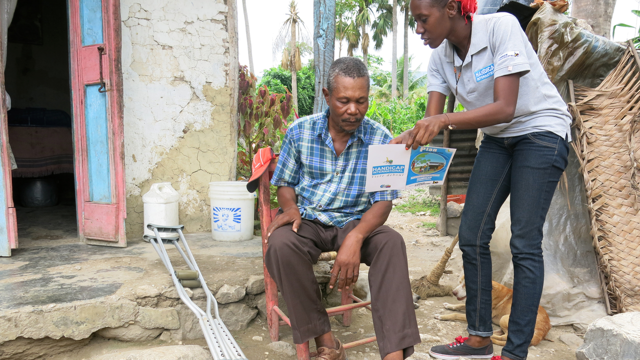 Archive photo: Disaster risk awareness session, Haiti