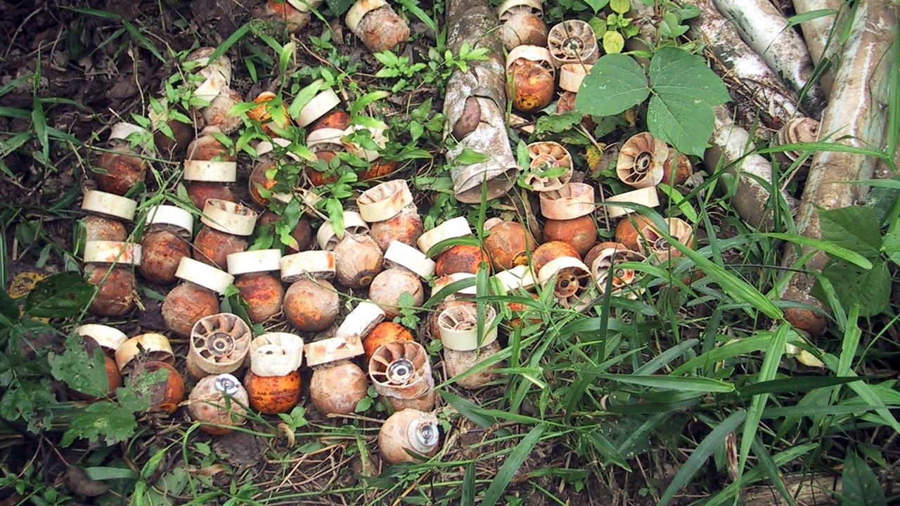Blu 24 cluster munitions found in Laos.