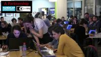 Participants taking part in the Mapathon at Handicap International Federation in Lyon