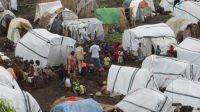 Mugunga Camp for internally displaced people in North Kivu, Democratic Republic of Congo.