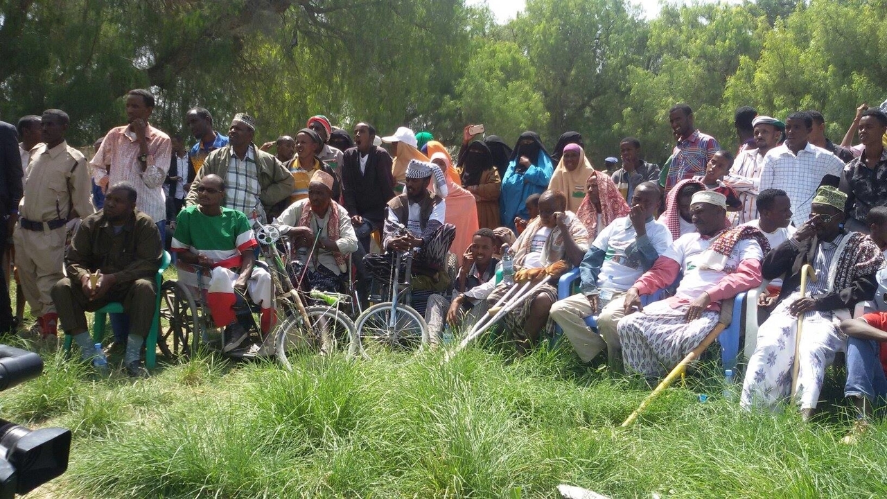 A group of people with disabilities at a civic education course.