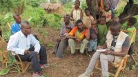 Bakary notes down the circumstances and needs of a displaced family in Kasai.